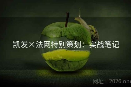 凯发×法网特别策划:实战笔记 凯发×法网特别策划:实战笔记