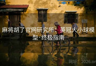 麻将胡了官网研究所:英冠大小球模型·终极指南 麻将胡了官网研究所:英冠大小球模型·终极指南