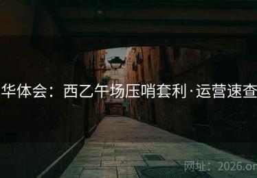华体会:西乙午场压哨套利·运营速查 华体会:西乙午场压哨套利·运营速查