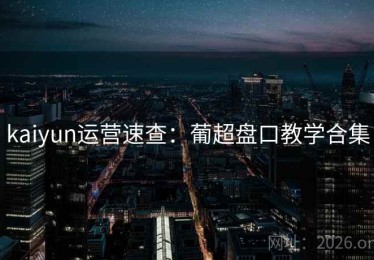 kaiyun运营速查:葡超盘口教学合集 kaiyun运营速查:葡超盘口教学合集