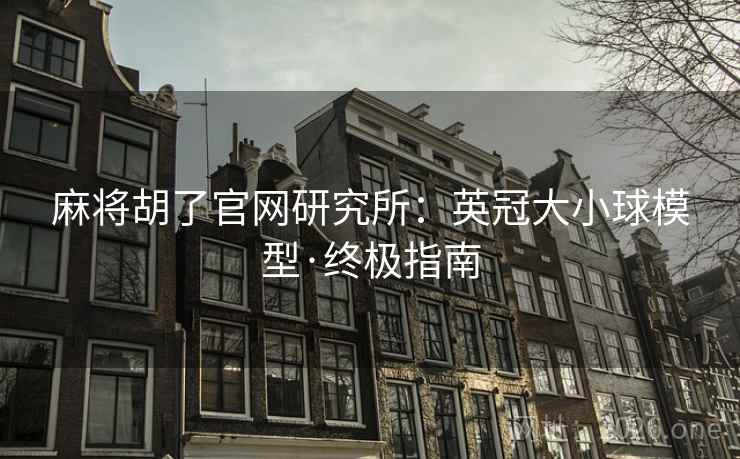 麻将胡了官网研究所:英冠大小球模型·终极指南 麻将胡了官网研究所:英冠大小球模型·终极指南