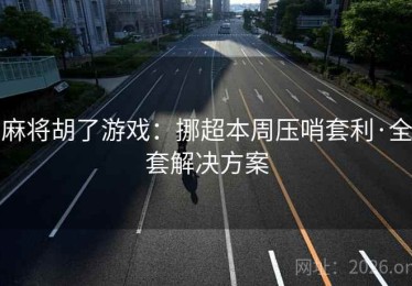 麻将胡了游戏：挪超本周压哨套利·全套解决方案